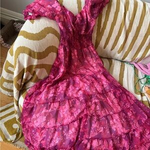 Vibrant Pink and Purple Dress